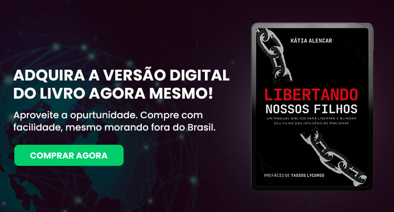 Banner destacando o poder da educação cristã, com o livro digital